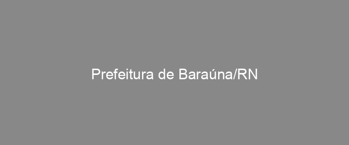Provas Anteriores Prefeitura de Baraúna/RN